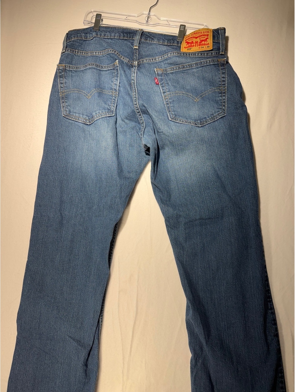Levi's 559 Men's Relaxed Straight Leg Jeans Blue Denim Wash 34x30